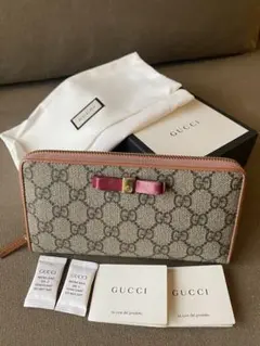 GUCCI 長財布 ベージュ/ピンクのサムネイル