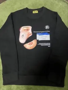 ARAKI 黒 スウェット ピンク顔デザイン ARAKI 黒 スウェット ピンク顔デザイン - メルカリ