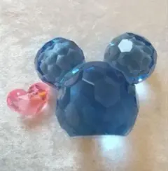 ブルー　ミッキー　◇アクリルアイス　アクリルストーン　置物◇