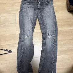 h*7様 Paul Smith グレー ダメージデニムパンツ