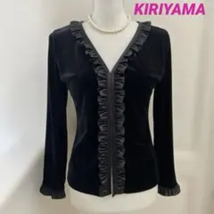 KIRIYAMA★ キリヤマ ストレッチベルベット　フリル　 ジャケット　カーデ