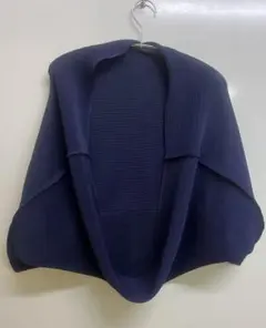 me ISSEY MIYAKE 半袖 羽織りカーディガン　ネイビーのサムネイル