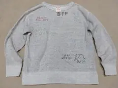 DENIM DUNGAREE トレーナー　130cm グレーアメカジ　古着