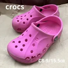 crocs キッズ　サンダル　ピンク
