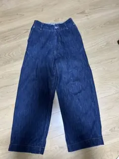 週末セール！　coen デニムワイドパンツ Sサイズ