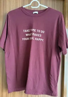 CINEMA CLUB ロゴTシャツ ボルドー Mサイズのサムネイル