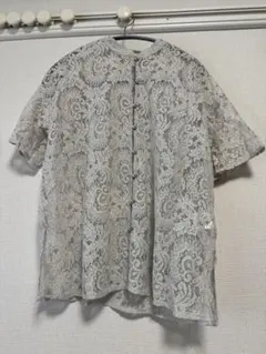 レースバンドカラーシャツ PAGEBOY