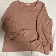 レディース　トップス　ブラウス　ピンク　ハニーズ　Ｖネック