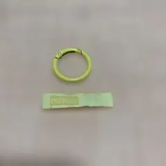 ラブブ用ライムグリーン リングとタグセット