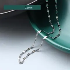 ネックレス ペタルチェーン  キラキラ サージカル ステンレス シルバー