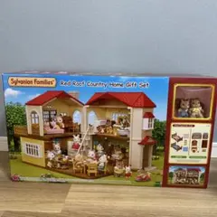 未使用 赤い屋根の大きなお家 ギフト ＋はじめてセットトイザらス 車 お庭セット シルバニアファミリー 赤い屋根の大きなお家 ギフトセット