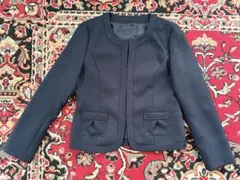 セレモニージャケット ノーカラー ネイビー 11号