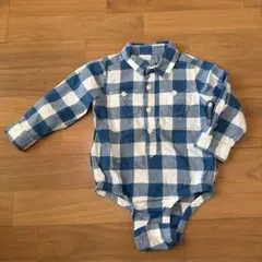 babyGap チェック柄 シャツ ロンパース 18-24M