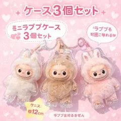 大人可愛い♡ミニ ラブブ ケース 華やかで高見え3個セット 人気お得