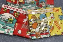 サンリオ 一番くじ　当たりくじ　マルチクロス　レッド　イエロー