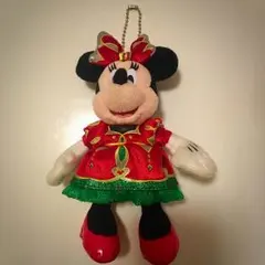 【値下げ】ミニー 東京ディズニーランド 2014年 クリスマス ぬいぐるみバッジ