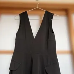 チャオパニック　ノースリーブカットソーワンピース ブラック