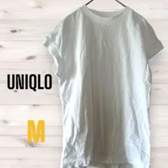 UNIQLO ユニクロ ノースリーブ カットソー 半袖 Mサイズ a643