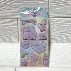 韓国 サンリオ 公式 キキララ ウォーターシール ステッカー 立体シール