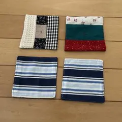 布製コースター4枚セット