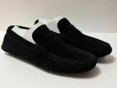 ZARA 新品 スエード ペニーローファー ブラック サイズ40のサムネイル