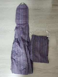 美品　femme & belly スリング 紫色 ストライプ