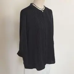 GLACIER グラシア レディース　七分袖ブラウス　ブラック