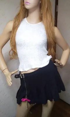 ★クレージュ２１★白★フワフワ★タンクトップ★ホワイト★white★のサムネイル