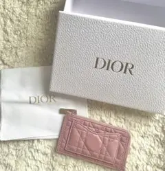 Dior ピンク キルティング カードケース