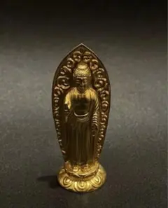 불상, 아미타바, 소형, 7.3cm, 합금으로 제작