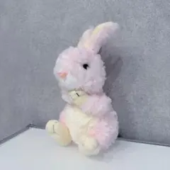 【美品】TAKEOFF うさぎ ぬいぐるみ 人形 ピンク ラビット