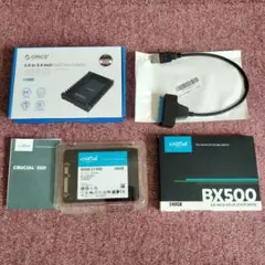 HDD→SSD　crucial BX500　240GB変換セット