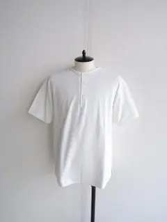 【レア】AURALEE ヘンリーネック Tシャツ ホワイトのサムネイル