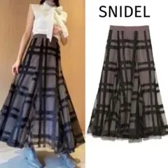 SNIDEL チュールエンブロイダリースカート　0サイズ
