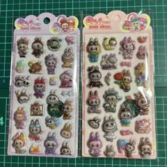 ラブブ　ボンボンドロップシール　2枚セット　A