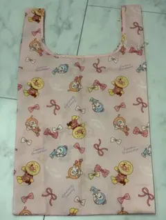 アンパンマン ドキンちゃんコキンちゃん　エコバッグ　ピンク色
