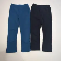 110サイズ 青 黒 ロングパンツセット