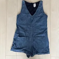 ZARA TRF DENIM デニムサロペット ショート丈　完売品のサムネイル