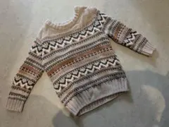 H&M ニット　帽子　ジャガード柄　9-12month