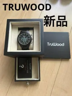 新品TruWood 腕時計 木製 ブラック サンダルウッド 総木製ベルトのサムネイル