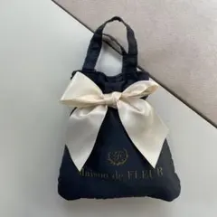 Maison de FLEUR ネイビーエコバッグ