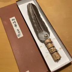 ほぼ未使用 茶道具 大 羽箒 座箒 長約 41.5㎝ 炭手前 紙箱 ほぼ未使用 茶道具 大 羽箒 座箒 長約 41.5㎝ 炭手前 紙箱 工芸品