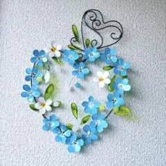 「最終価格にさせて頂きます」 ワイヤークラフト　アメリカンフラワーアート　壁飾り