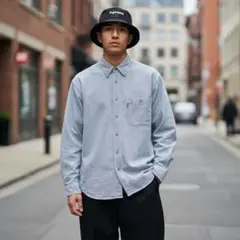 【w764】Levi’s ヒッコリーストライプ ワークシャツ 韓国製 90s