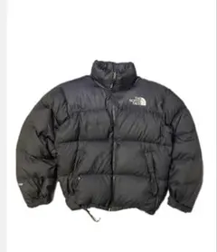 90s THE NORTH FACE ヌプシ　センターロゴ　黒　US規格