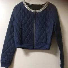 値下げ❗️新品未使用 ★ ビジュー付き ジャケット ★ M