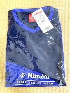 ニッタク　卓球　カールTシャツ　練習着　M ロイヤルブルー　新品　W046