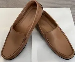 【美品】Hush Puppies ベージュ ローファー 27.0cmのサムネイル