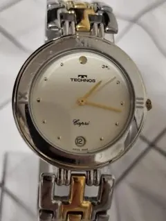 美品　稼働品　TECHNOS Capri 3406.90 腕時計 コンビカラーのサムネイル