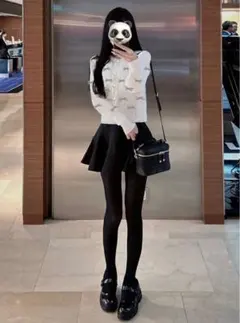 【タグ付新品】 リボンニットカーディガン[cu476] アイボリー GRL